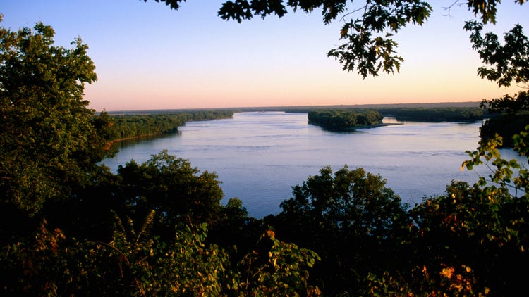 Mississippi River at dawn