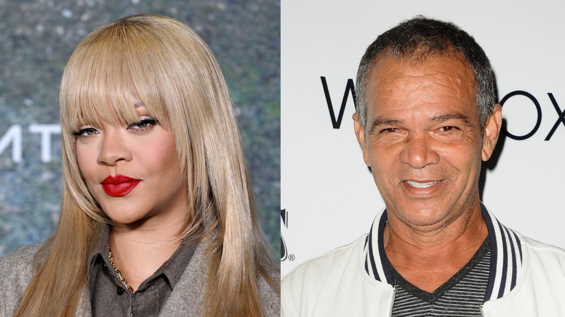 Rihanna⁤ at an event⁣ and Ronald ‌Fenty at ⁢a fundraiser.