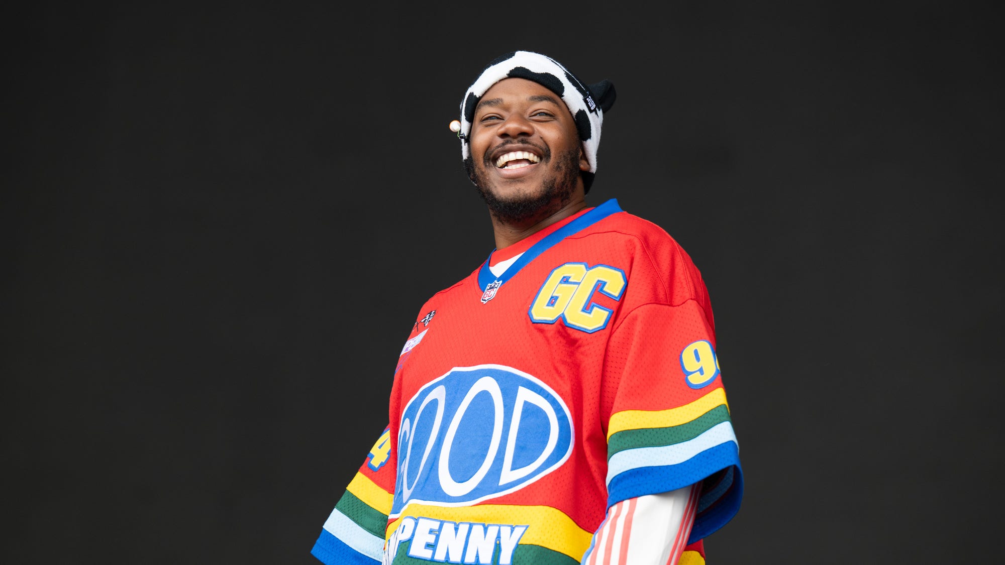 LaRussell performs at Outside Lands at Golden Gate Park on August 09, 2025 in San Francisco, California