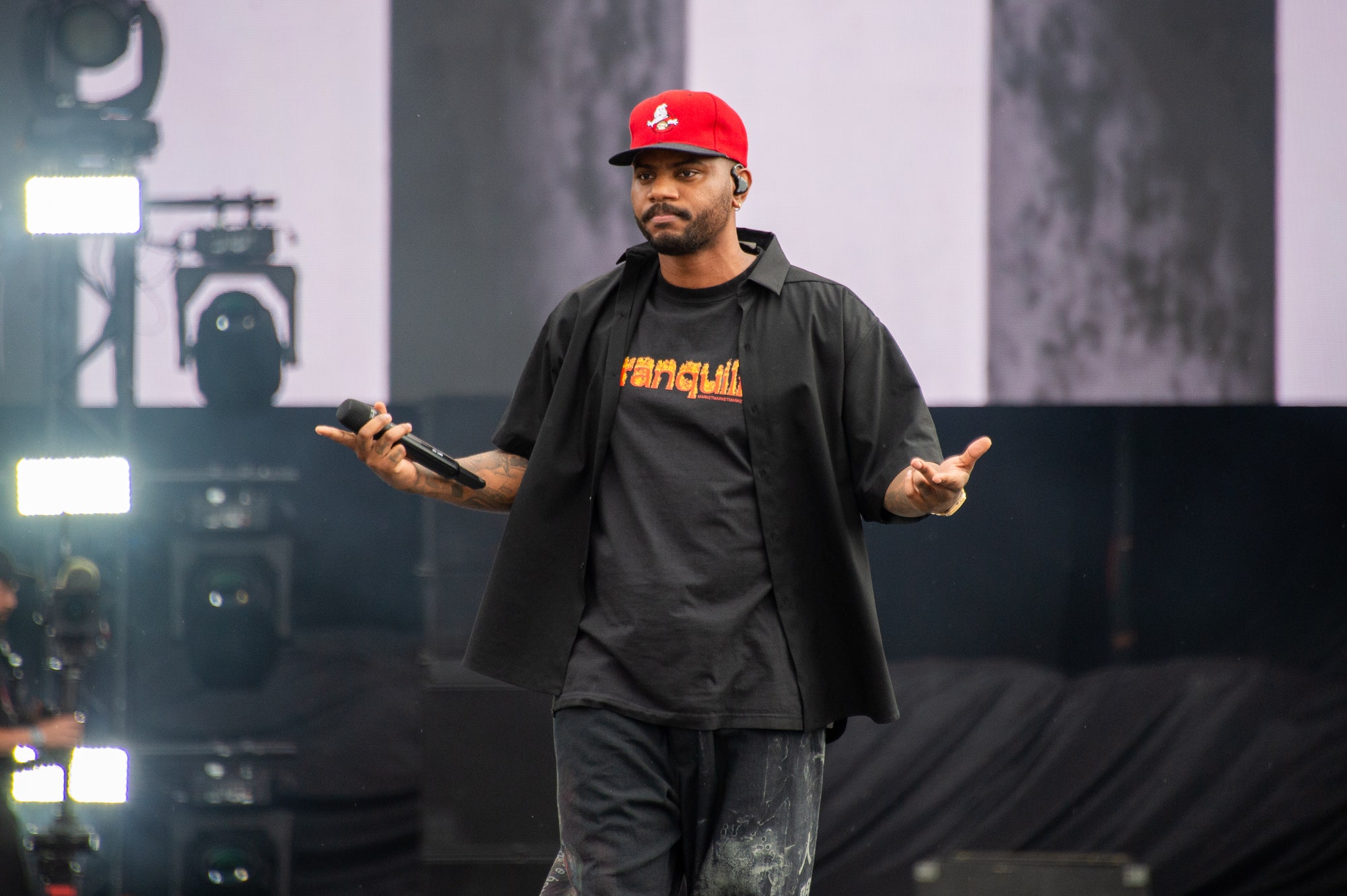 Bryson Tiller performing on​ stage