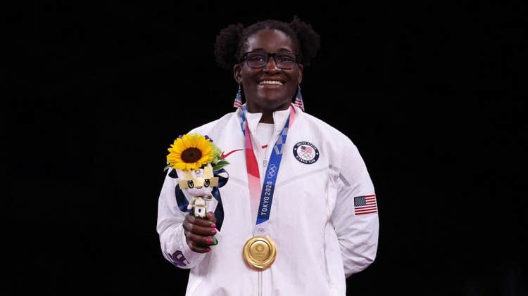 Tamyra Mensah-Stock becomes first U.S. Black woman to win wrestling gold
