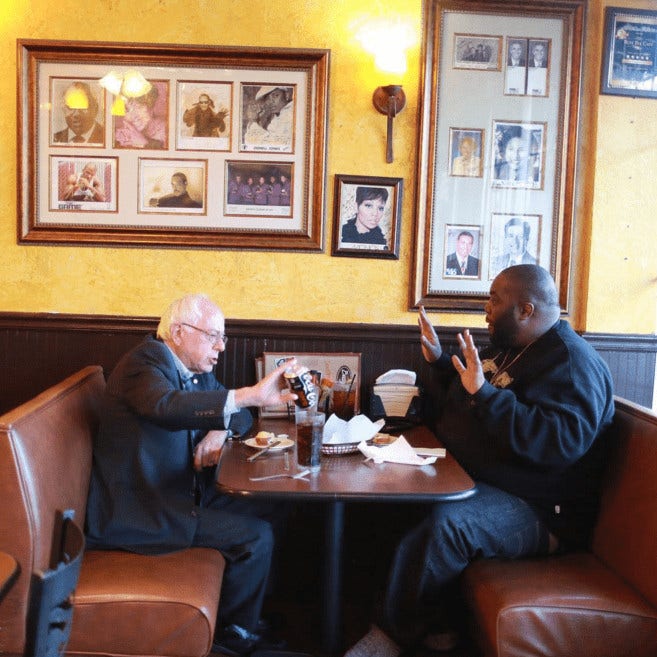 Killer Mike and Bernie Sanders