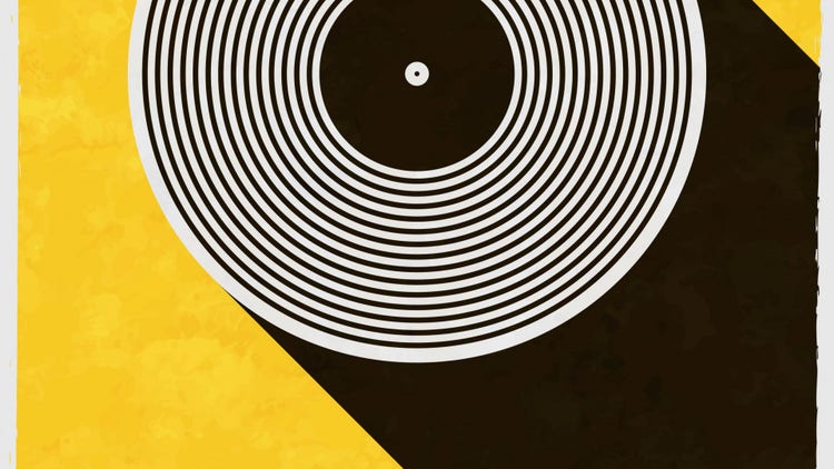 Vinyl Record Illustration