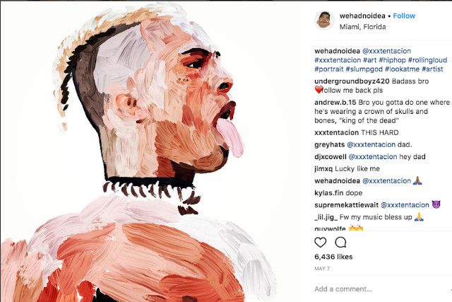 Report: XXXTentacion allegedly steals artist's work for merch