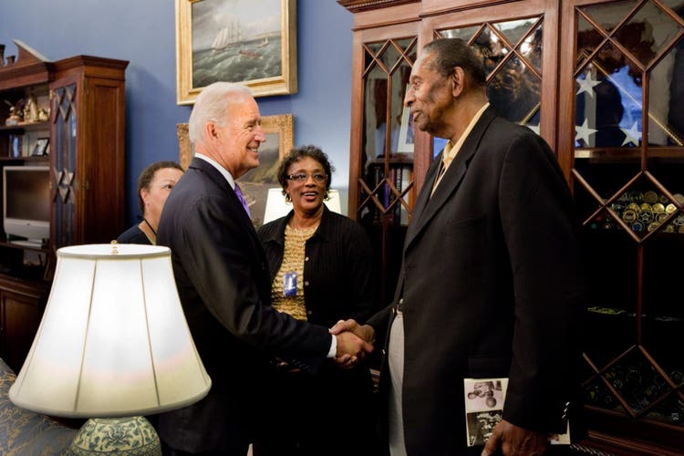 Joe Biden and Earl Lloyd