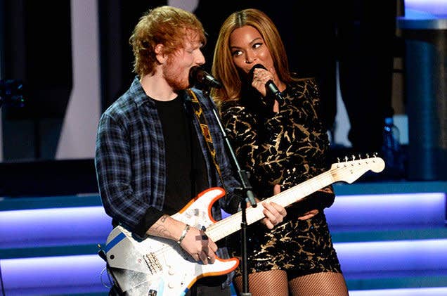 Ed Sheeran and Beyoncé