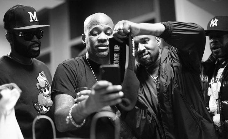 Dame Dash and Kanye West