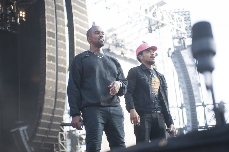 Kanye West and Chance The Rapper