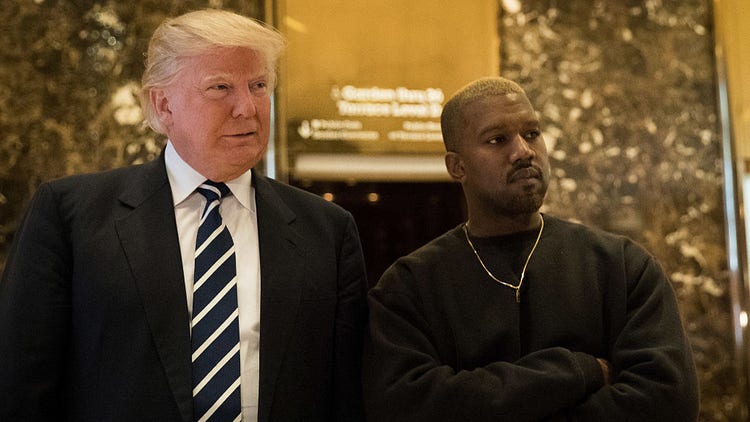 Donald Trump and Kanye West