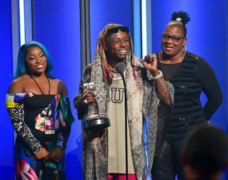 Reginae Carter, Lil Wayne, and Jacida Carter