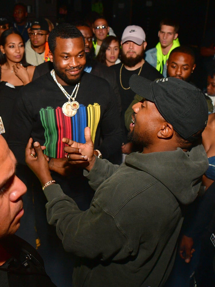 Meek Mill and Kanye West