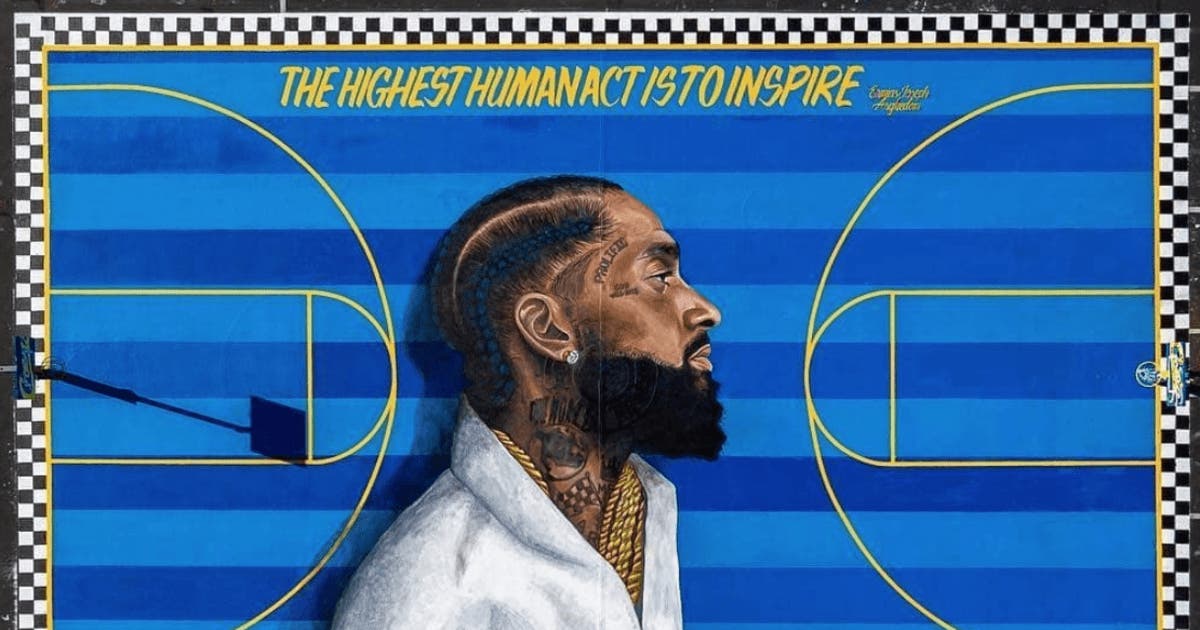 Nipsey Hussle memorial basketball court unveiled at Hype Park school