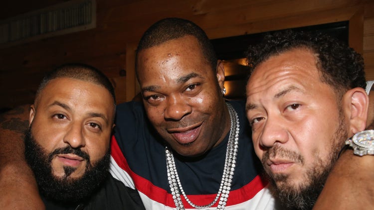 DJ Khaled, Busta Rhymes and Elliot Wilson