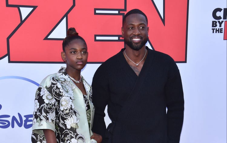 Dwyane Wade and Zaya Wade