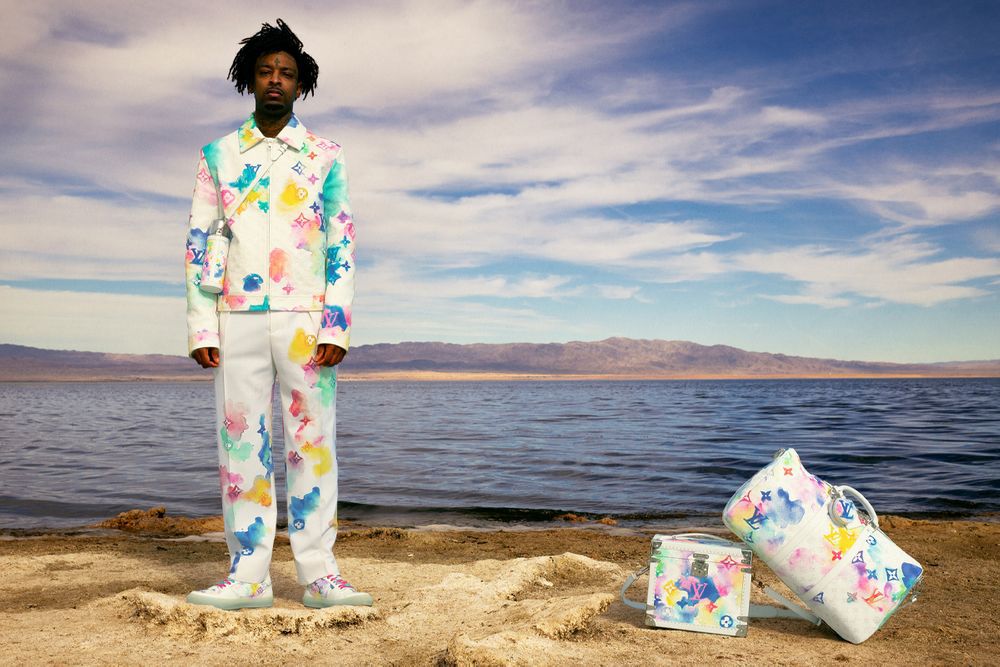 21 Savage models Louis Vuitton's summer collection