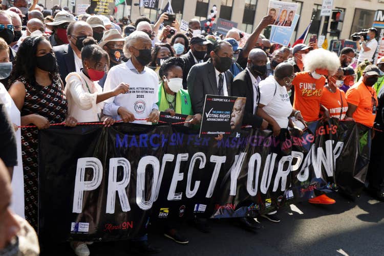 Thousands attend “March On for Voting Rights” rally in D.C.