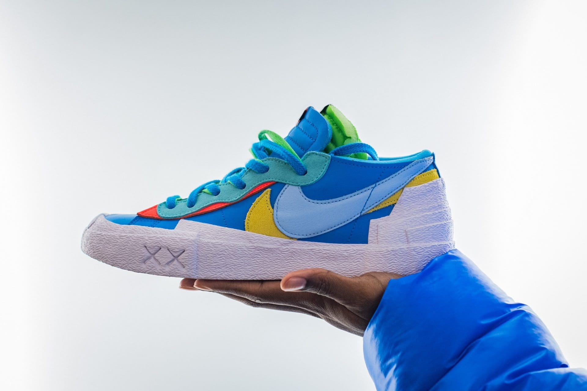 KAWS sacai Nike Blazer Neptune Blue