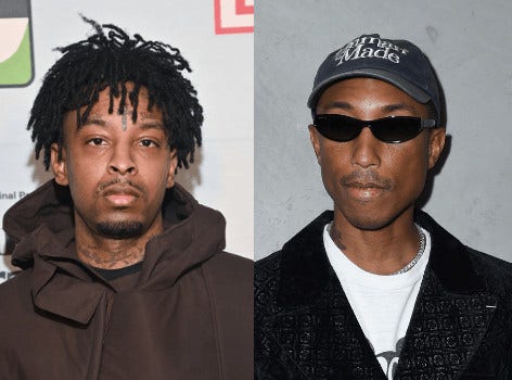 21 Savage, Pharrell Williams