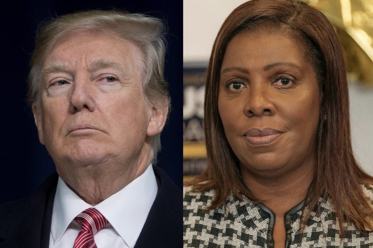 Donald Trump, Letitia James