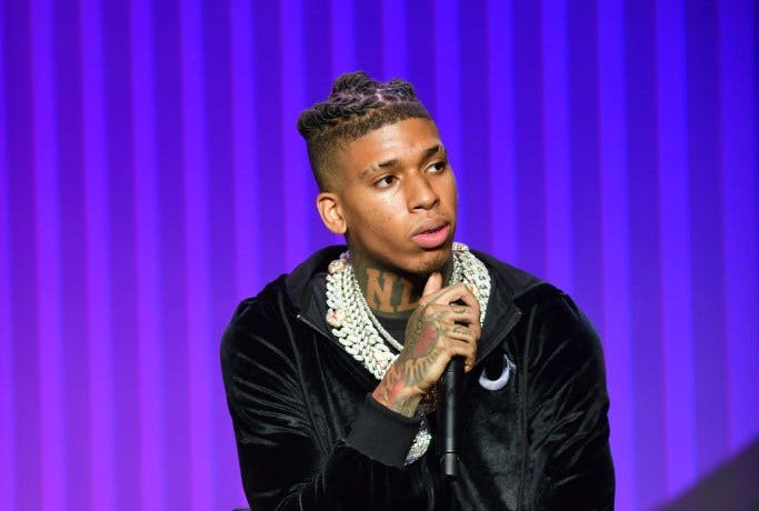 NLE Choppa attends 2021 Revolt Summit