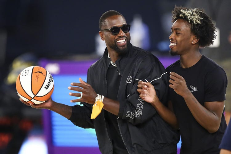 Dwayne Wade and Zaire Wade