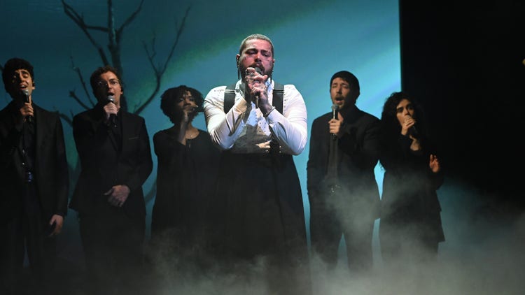 Post Malone performs