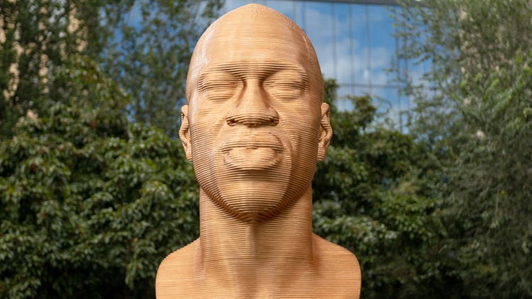 Sculpture of George Floyd