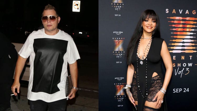 Scott Storch and Rihanna