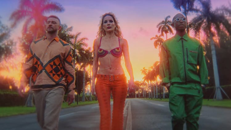 Halsey, Pharrell, and Justin Timberlake