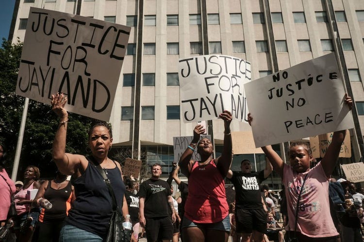 Justice For Jayland Walker protest