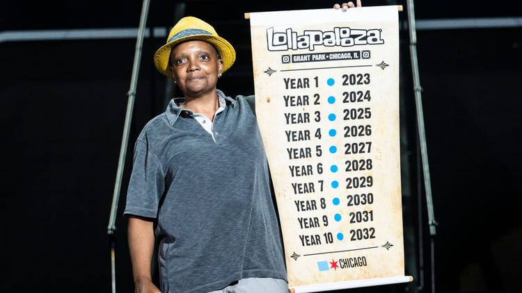 Chicago Mayor Lori Lightfoot Lollapalooza