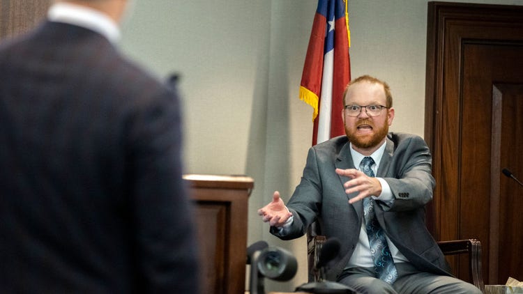 Travis McMichael at Trial Of Ahmaud Arbery