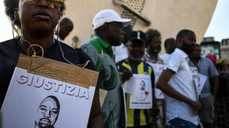 protest in Italy for Alika Ogorchukwu
