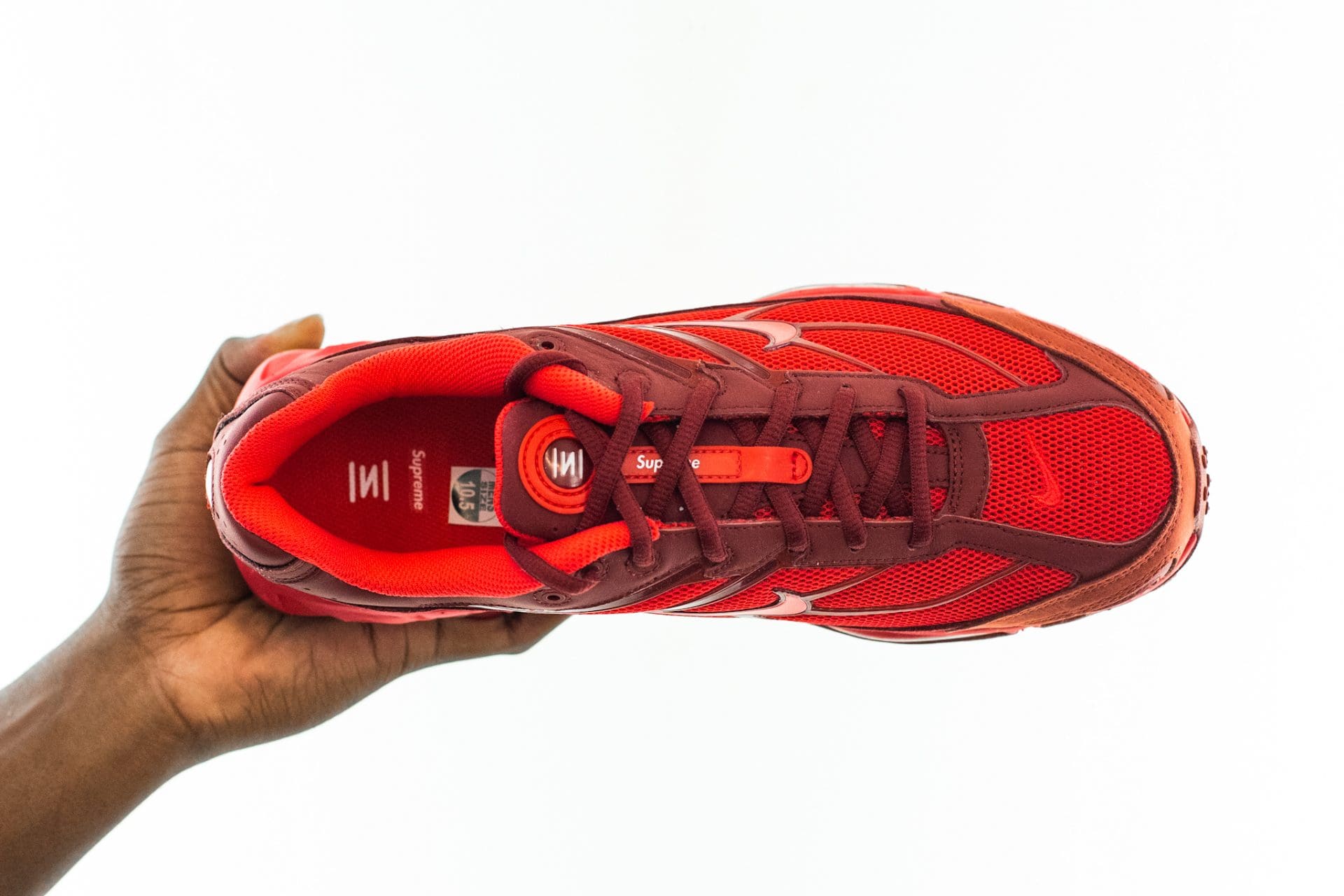 Nike x Supreme Shox Ride 2 in red
