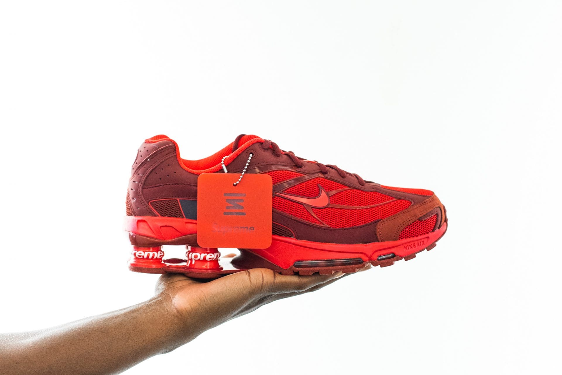 Nike x Supreme Shox Ride 2 in red