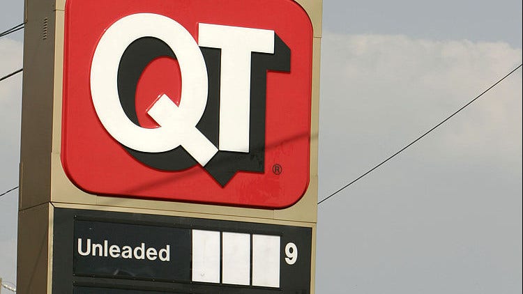 white man at QT gas station in Atlanta