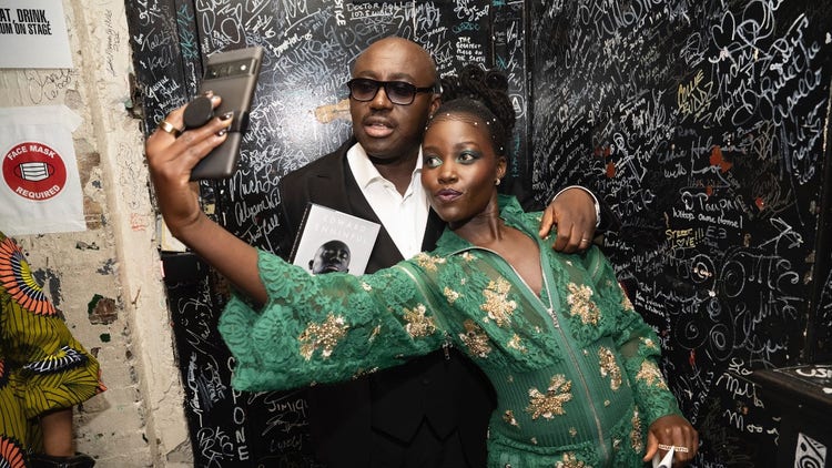 Edward Enninful and lupita Nyong'o