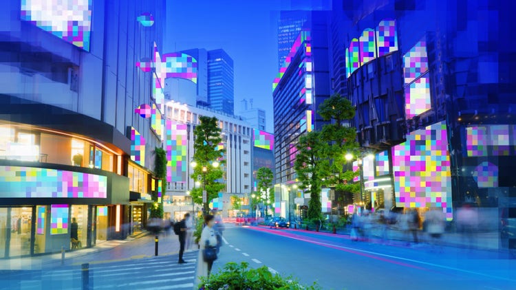 A city in the metaverse