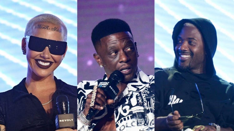 Amber Rose, Boosie, and Ray J at 2022 REVOLT Summit