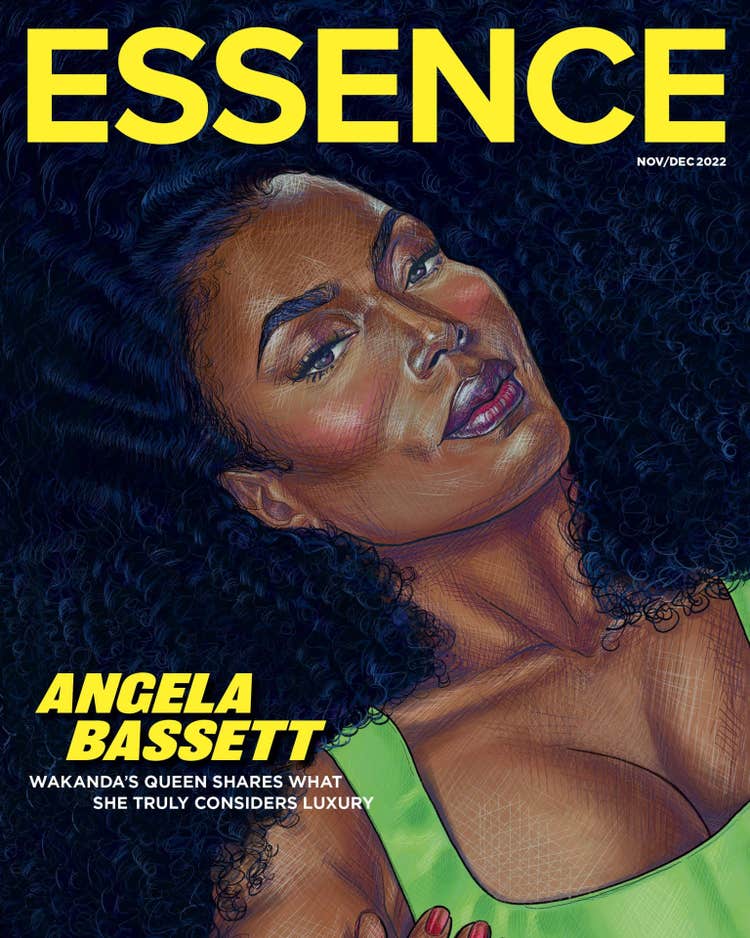 Angela Bassett's Nov/Dec. 2022 Essence Cover for Black Panther 2