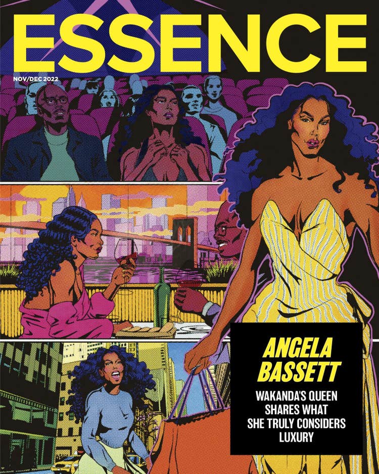 Angela Bassett for Nov/Dec 2022 Essence Cover for Black Panther 2