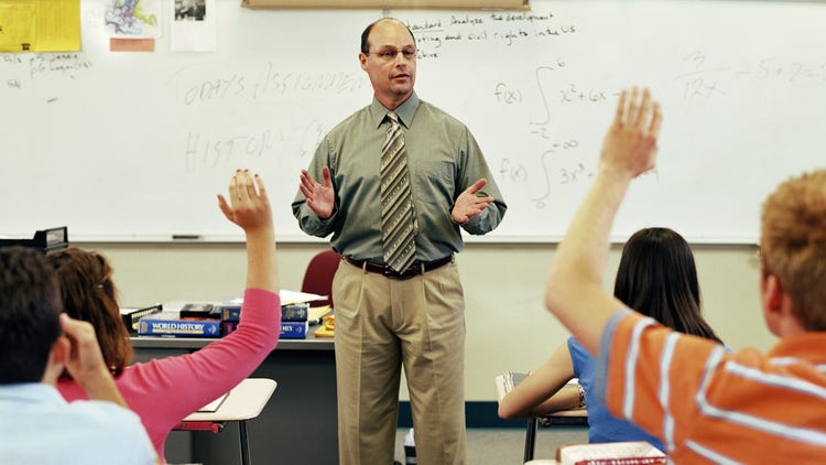 teacher in classroom