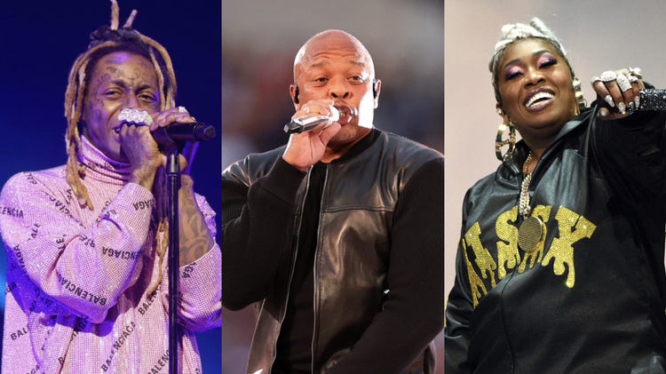Lil Wayne, Dr. Dre, and Missy Elliott