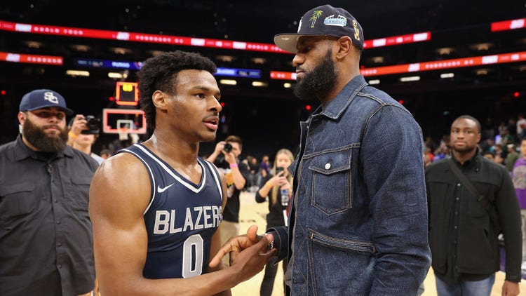 LeBron and Bronny James