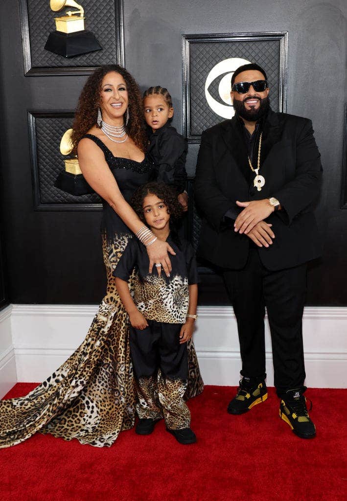 DJ Khaled, his wife and two kids