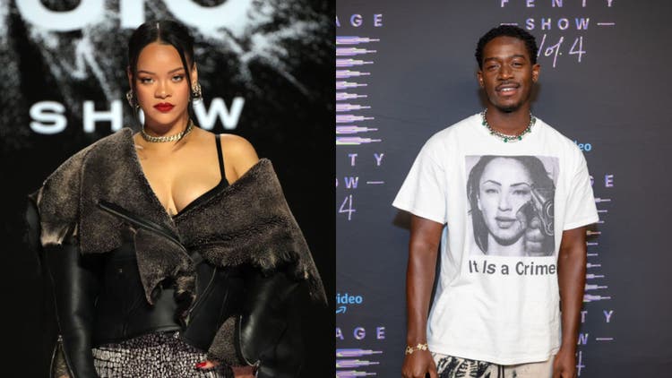 Damson Idris and Rihanna