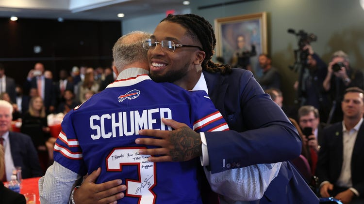 Damar Hamlin and Chuck Schumer