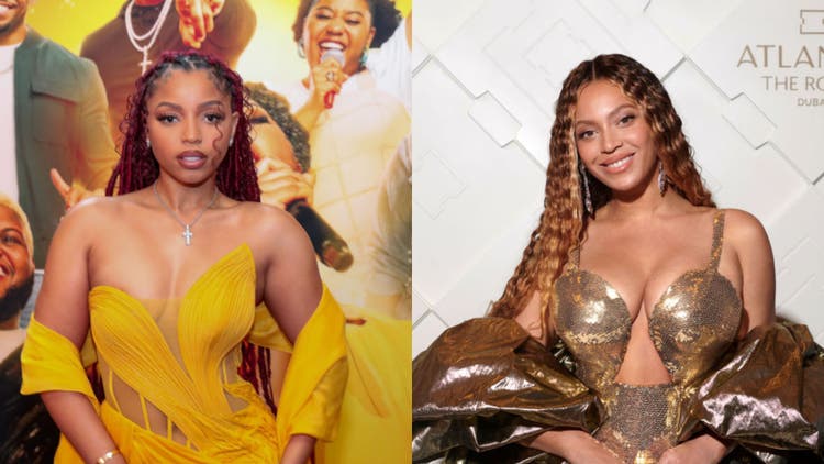 Chlöe Bailey and Beyoncé