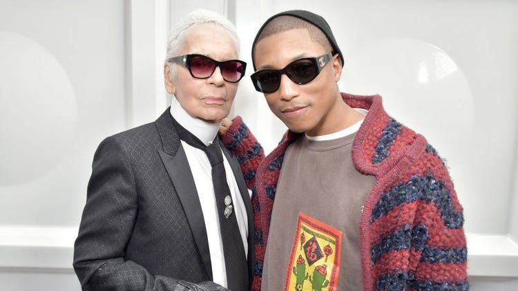 Karl Lagerfeld and Pharrell Williams