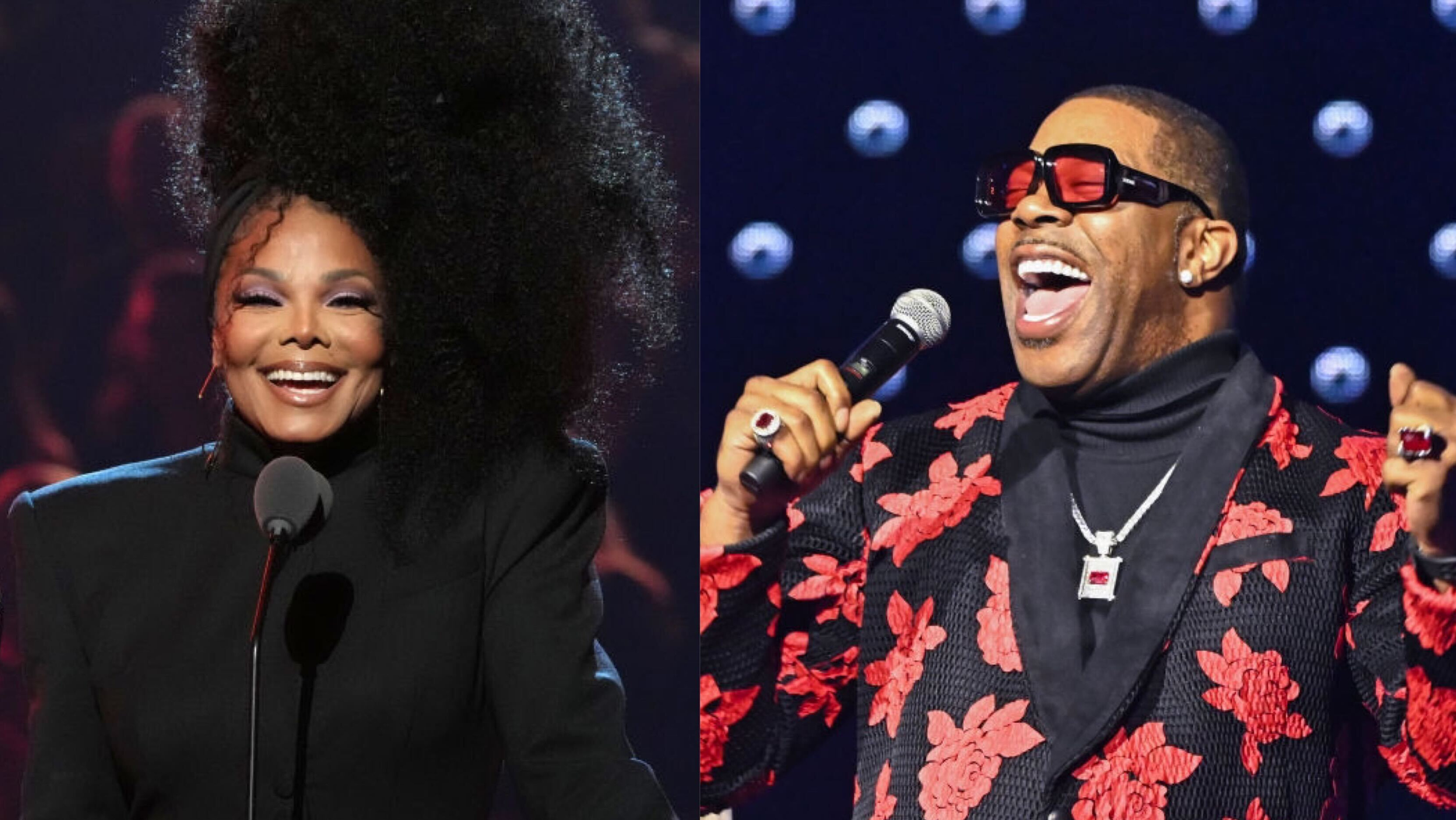 Janet Jackson and Busta Rhymes link for “What's It Gonna Be?”